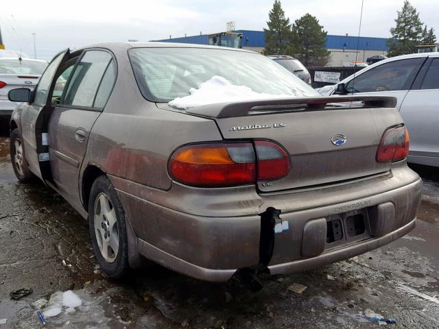 1G1NE52J02M724401 - 2002 CHEVROLET MALIBU LS BROWN photo 3
