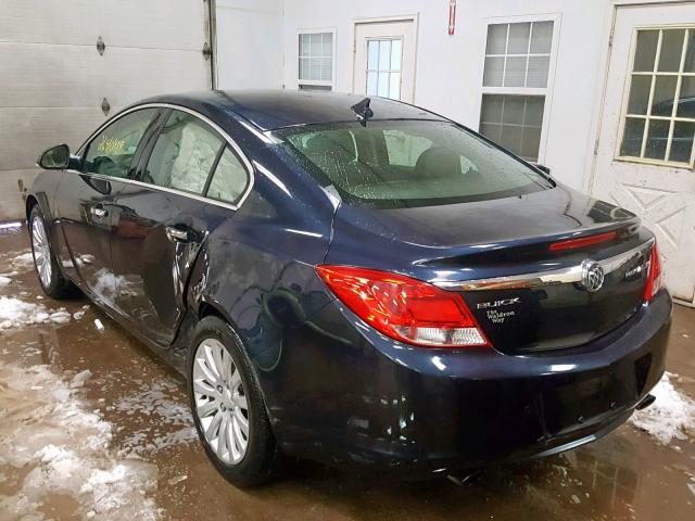 2G4GS5EV2D9138298 - 2013 BUICK REGAL PREM BLUE photo 3