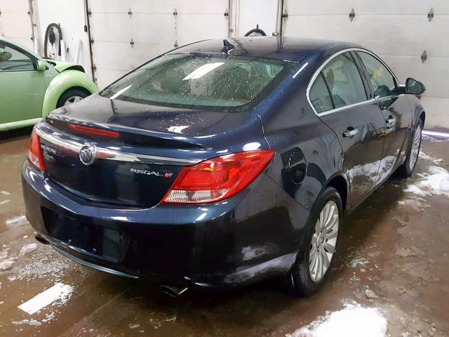 2G4GS5EV2D9138298 - 2013 BUICK REGAL PREM BLUE photo 4