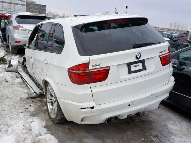 5YMGY0C55CLK27189 - 2012 BMW X5 M WHITE photo 3