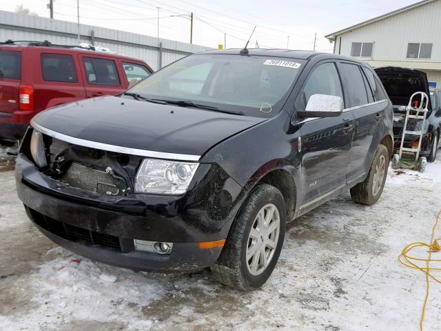 2LMDU68C38BJ20327 - 2008 LINCOLN MKX BLACK photo 2