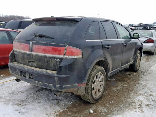 2LMDU68C38BJ20327 - 2008 LINCOLN MKX BLACK photo 4