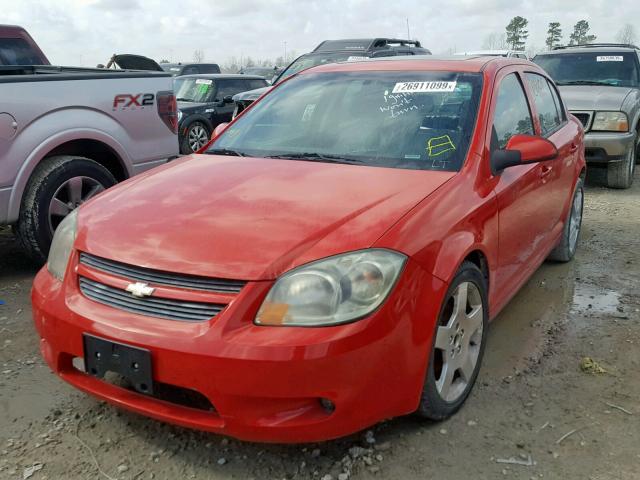 1G1AF5F55A7168334 - 2010 CHEVROLET COBALT 2LT RED photo 2