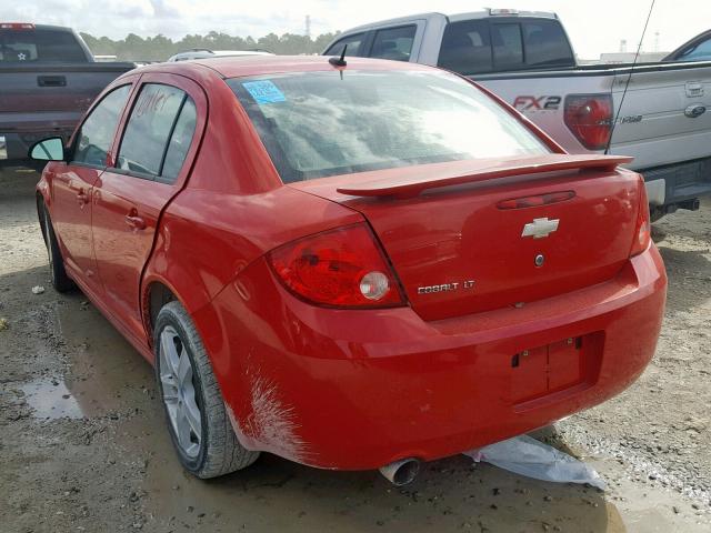 1G1AF5F55A7168334 - 2010 CHEVROLET COBALT 2LT RED photo 3