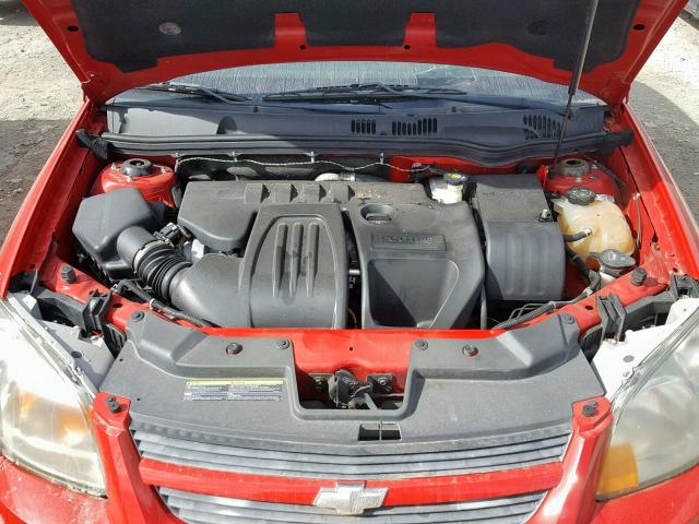 1G1AF5F55A7168334 - 2010 CHEVROLET COBALT 2LT RED photo 7