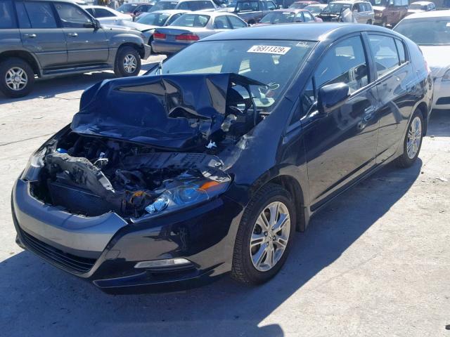 JHMZE2H72AS038842 - 2010 HONDA INSIGHT EX BLACK photo 2