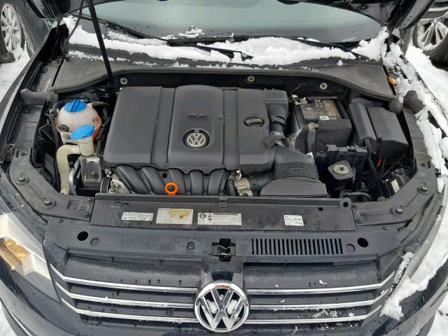 1VWAP7A33DC127621 - 2013 VOLKSWAGEN PASSAT S BLACK photo 7