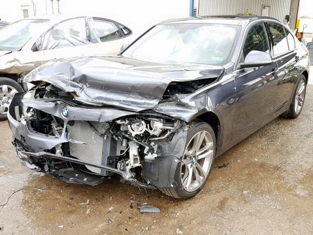 WBA8B9G38HNU52775 - 2017 BMW 330 I GRAY photo 2