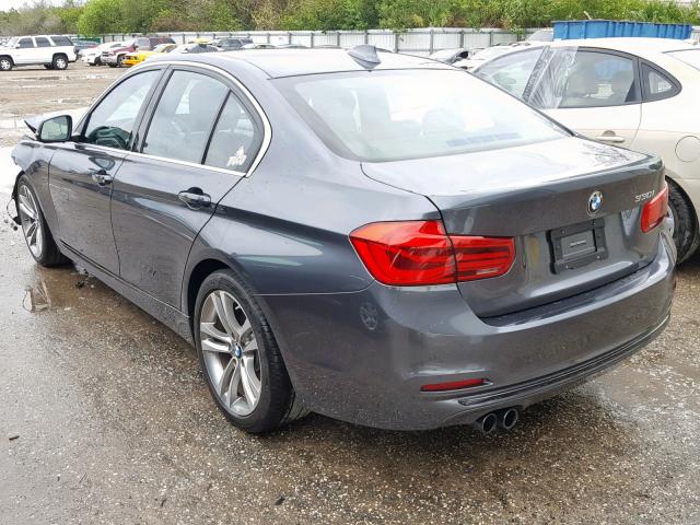 WBA8B9G38HNU52775 - 2017 BMW 330 I GRAY photo 3