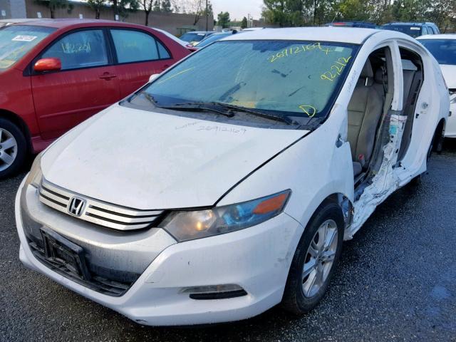 JHMZE2H70AS016578 - 2010 HONDA INSIGHT WHITE photo 2