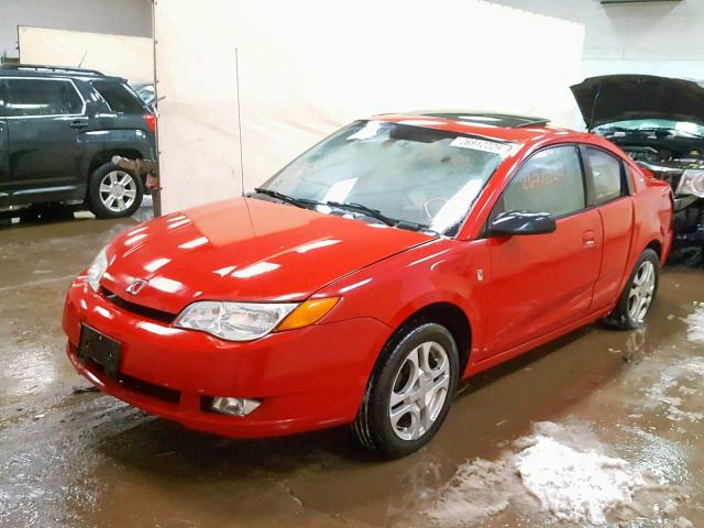 1G8AW14F43Z202213 - 2003 SATURN ION LEVEL RED photo 2