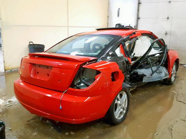 1G8AW14F43Z202213 - 2003 SATURN ION LEVEL RED photo 4