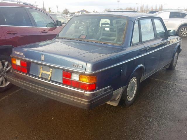 YV1AA8847M1451413 - 1991 VOLVO 240 BLUE photo 4