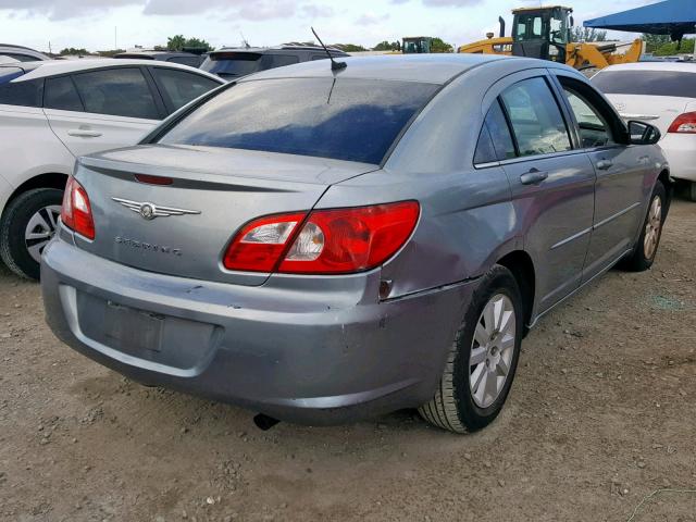 1C3LC46K98N209910 - 2008 CHRYSLER SEBRING LX SILVER photo 4