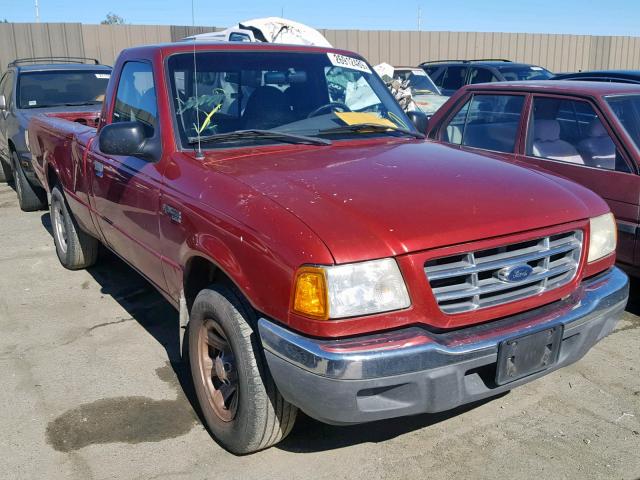 1FTYR10U82TA58490 - 2002 FORD RANGER RED photo 1