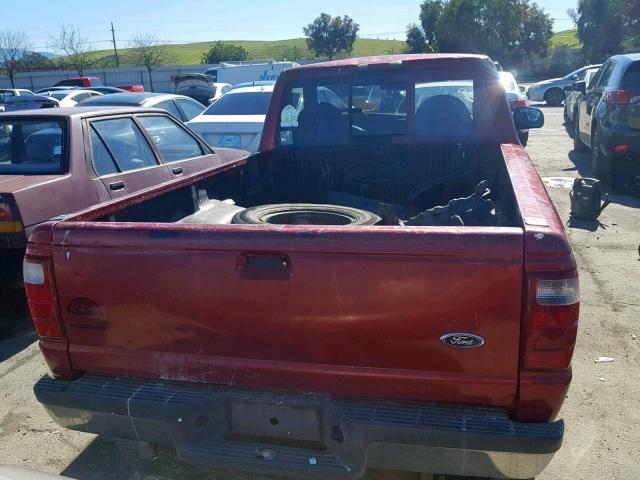 1FTYR10U82TA58490 - 2002 FORD RANGER RED photo 6