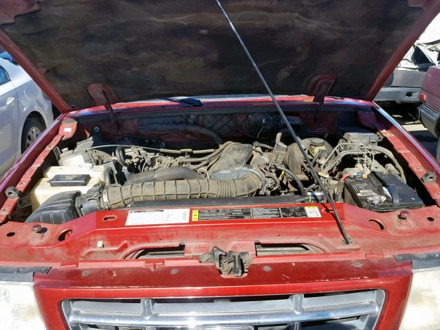 1FTYR10U82TA58490 - 2002 FORD RANGER RED photo 7