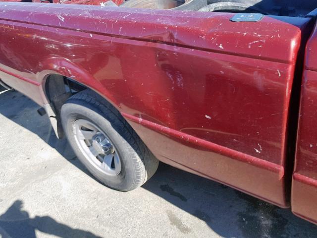 1FTYR10U82TA58490 - 2002 FORD RANGER RED photo 9