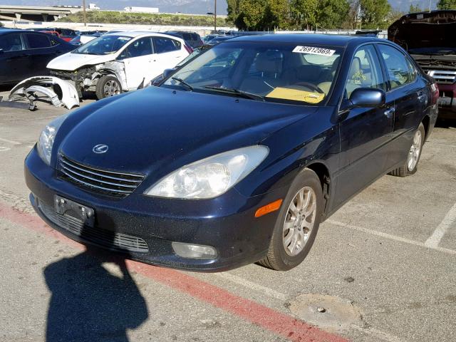 JTHBA30G540013139 - 2004 LEXUS ES 330 BLUE photo 2