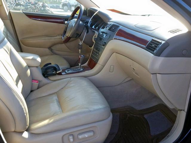 JTHBA30G540013139 - 2004 LEXUS ES 330 BLUE photo 5