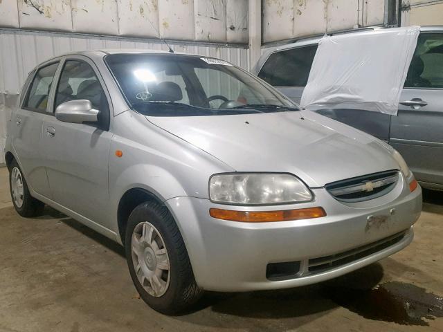 KL1TD62604B222691 - 2004 CHEVROLET AVEO SILVER photo 1