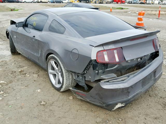 1ZVBP8CF2B5114863 - 2011 FORD MUSTANG GT GRAY photo 3