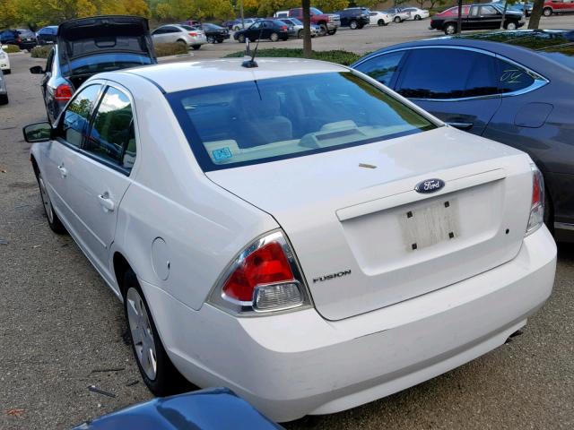 3FAHP06Z97R259526 - 2007 FORD FUSION S WHITE photo 3