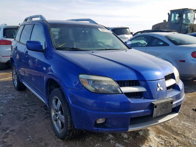 JA4LX41F36U021553 - 2006 MITSUBISHI OUTLANDER BLUE photo 1