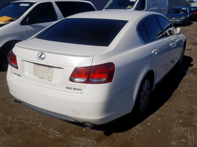 JTHBH96S165026843 - 2006 LEXUS GS GENERAT WHITE photo 4