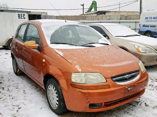 KL1TD66606B620500 - 2006 CHEVROLET AVEO BASE ORANGE photo 1