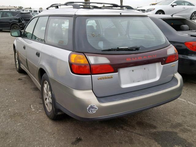 4S3BH665337647690 - 2003 SUBARU LEGACY OUT SILVER photo 3