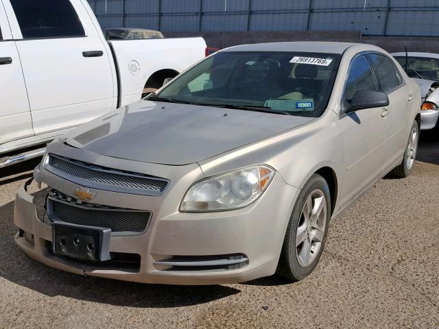 1G1ZB5EB6AF116674 - 2010 CHEVROLET MALIBU LS GOLD photo 2