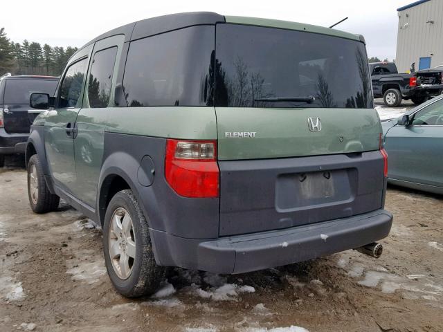 5J6YH28523L050385 - 2003 HONDA ELEMENT EX GREEN photo 3