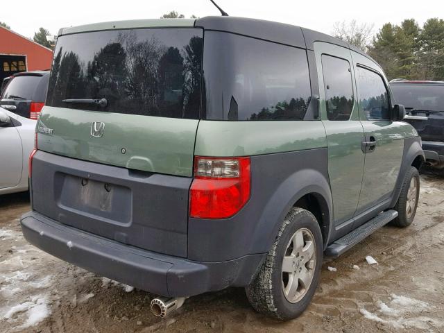 5J6YH28523L050385 - 2003 HONDA ELEMENT EX GREEN photo 4