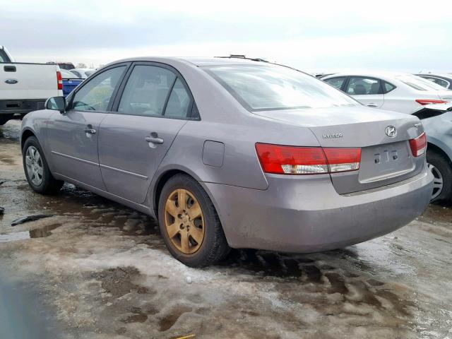 KMHET46C76A129678 - 2006 HYUNDAI SONATA GL SILVER photo 3