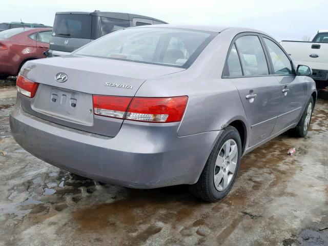 KMHET46C76A129678 - 2006 HYUNDAI SONATA GL SILVER photo 4