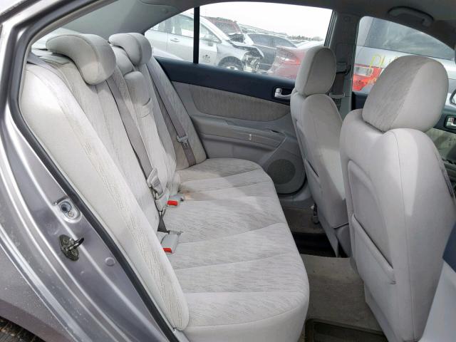 KMHET46C76A129678 - 2006 HYUNDAI SONATA GL SILVER photo 6