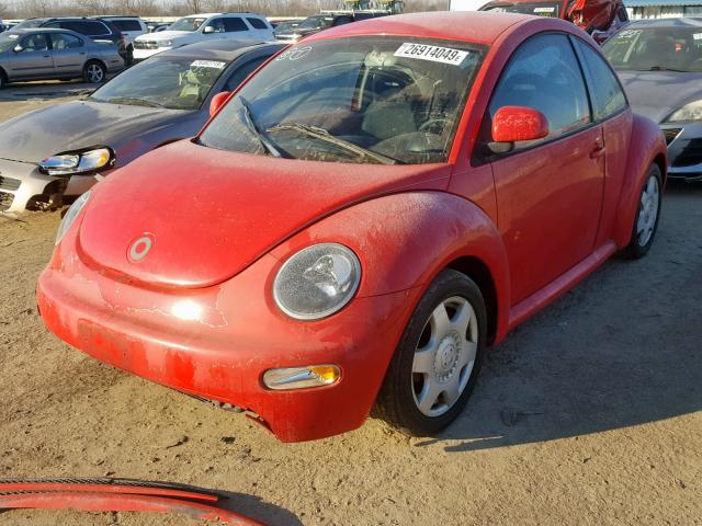 3VWBB61C5WM038017 - 1998 VOLKSWAGEN NEW BEETLE Qırmızı foto 2