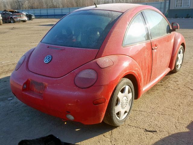 3VWBB61C5WM038017 - 1998 VOLKSWAGEN NEW BEETLE Qırmızı foto 4