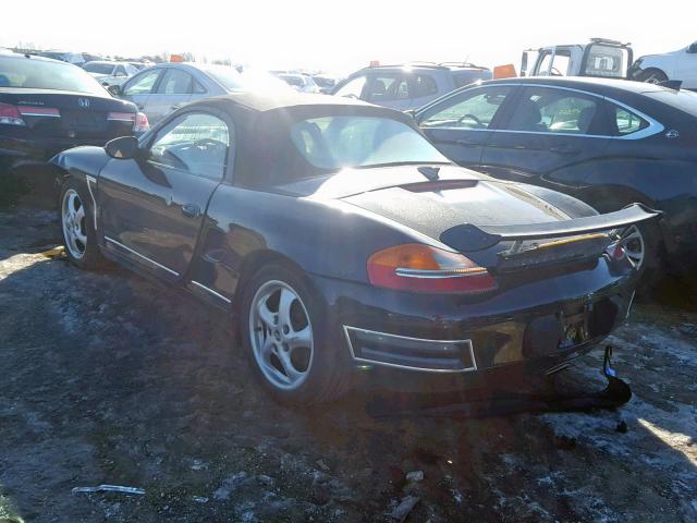 WP0CA2980WU622176 - 1998 PORSCHE BOXSTER BLACK photo 3