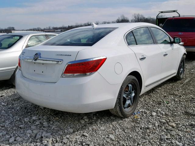 1G4GB5EG8AF180981 - 2010 BUICK LACROSSE C WHITE photo 4