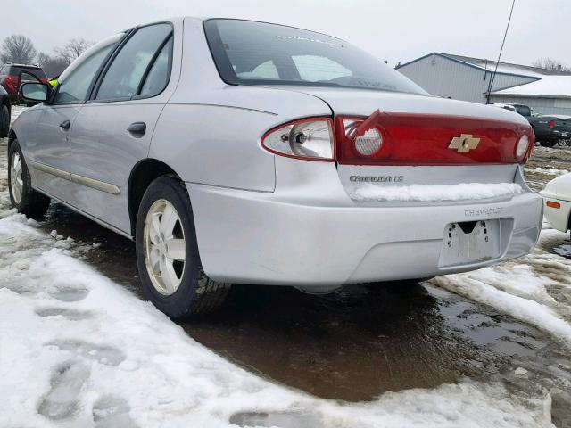 1G1JF52F647244310 - 2004 CHEVROLET CAVALIER L SILVER photo 3