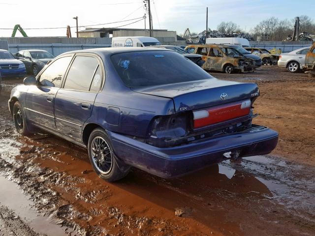 1NXBB02E8VZ651853 - 1997 TOYOTA COROLLA DX BLUE photo 3