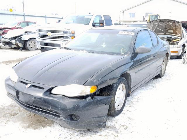 2G1WX12K939156115 - 2003 CHEVROLET MONTE CARL BLACK photo 2