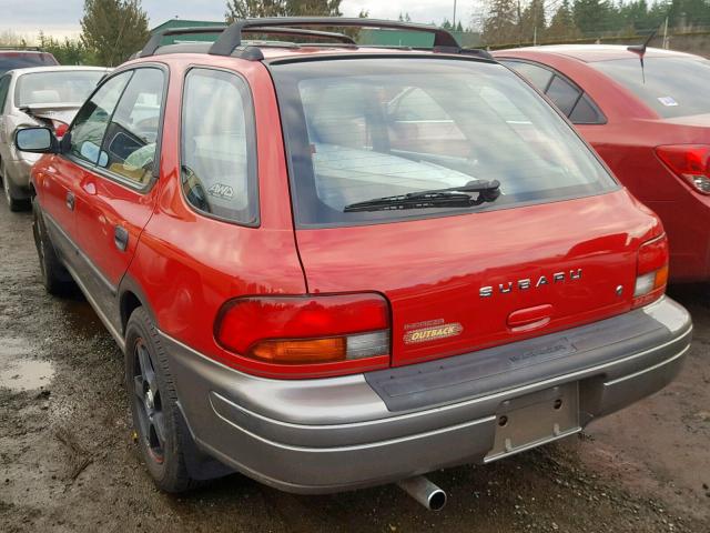 JF1GF4858VH810303 - 1997 SUBARU IMPREZA OU RED photo 3