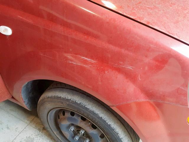 KL1TD666X6B638177 - 2006 CHEVROLET AVEO BASE წითელი ფოტო 9