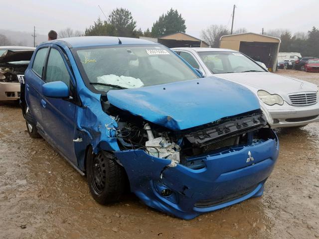 ML32A3HJ7EH006961 - 2014 MITSUBISHI MIRAGE DE BLUE photo 1