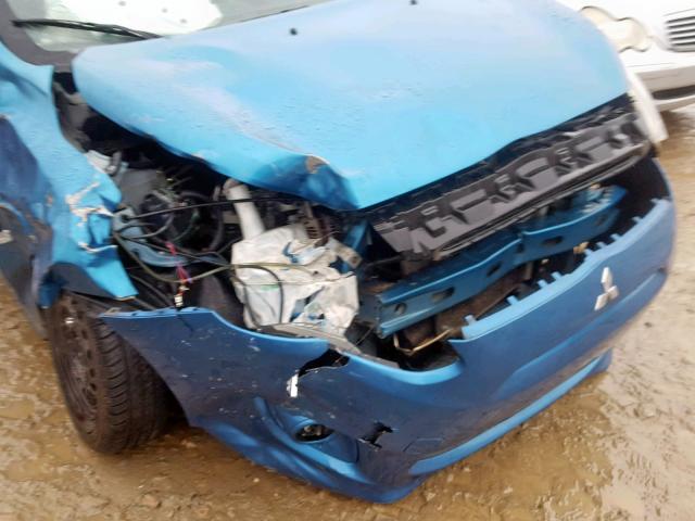 ML32A3HJ7EH006961 - 2014 MITSUBISHI MIRAGE DE BLUE photo 9