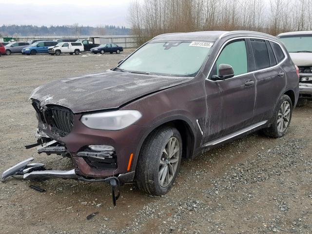 5UXTR9C5XJLD89598 - 2018 BMW X3 XDRIVE3 BROWN photo 2