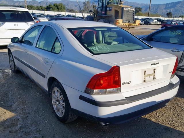 YV1RS59V942371031 - 2004 VOLVO S60 2.5T WHITE photo 3